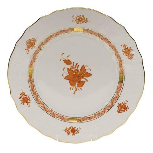 Chinese Bouquet Rust Dinner Plate