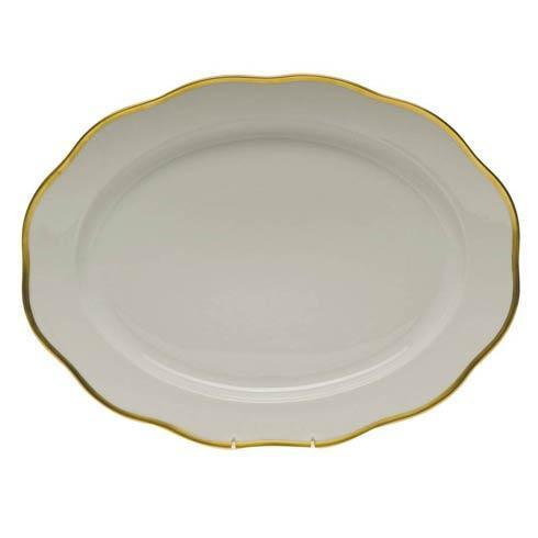 Golden Edge Oval Platter
