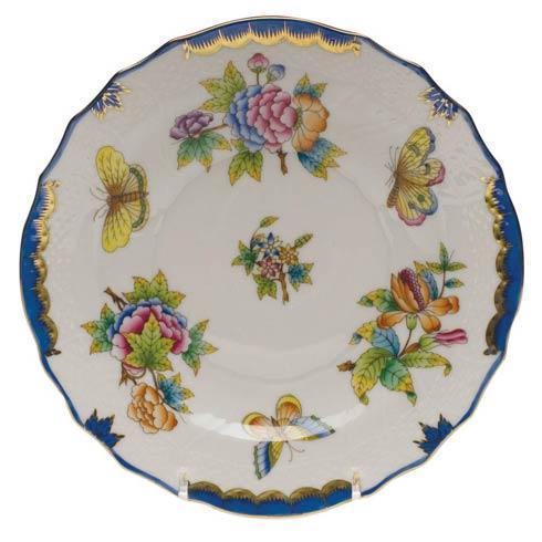 Queen Victoria Salad Plate Blue