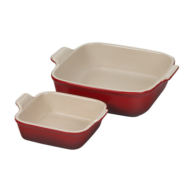 Set Of 2 Heritage Square Baking Dishes