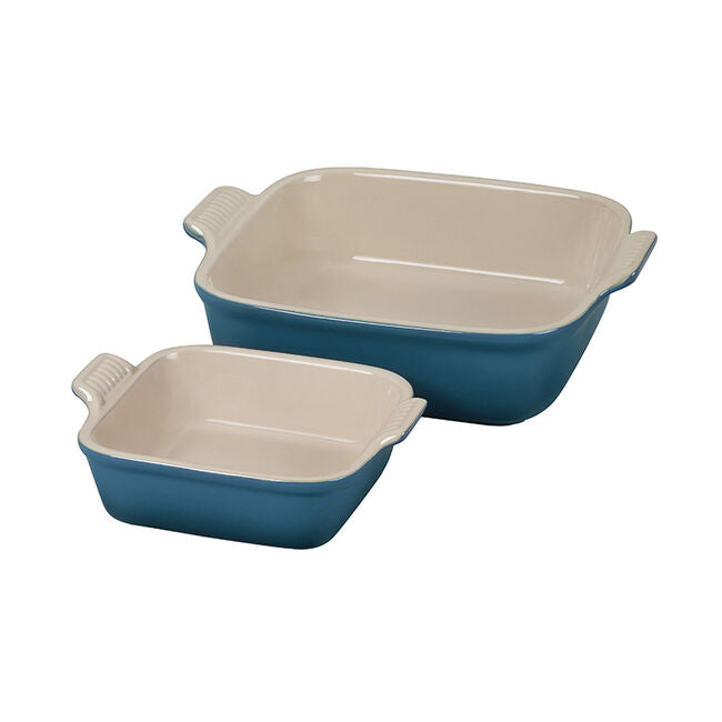 Set Of 2 Heritage Square Baking Dishes