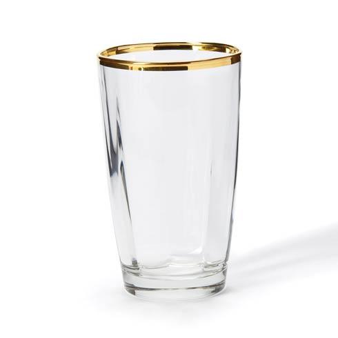 Optical Gold Highball Glass