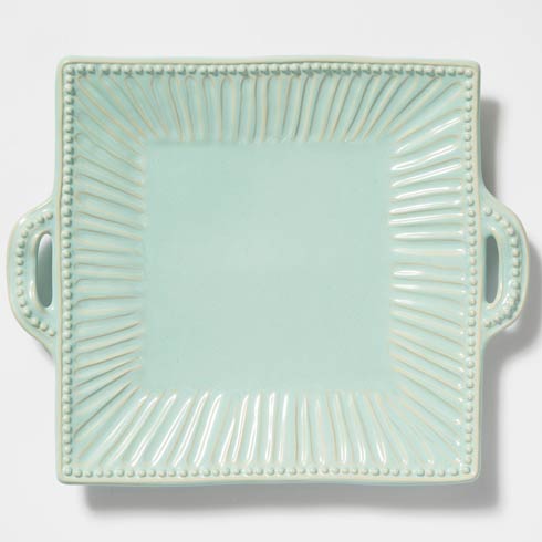 Incanto Aqua Striped Square Platter