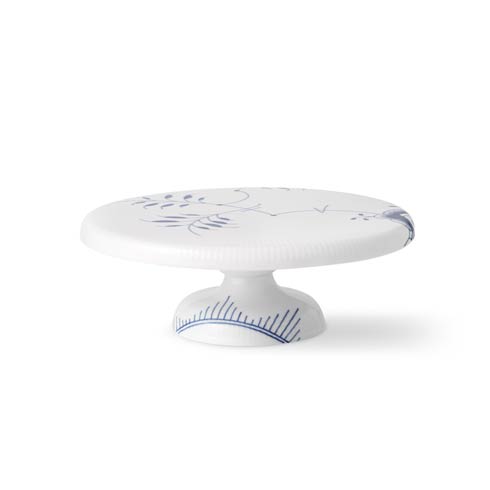 Blue Fluted Large Cake Stand