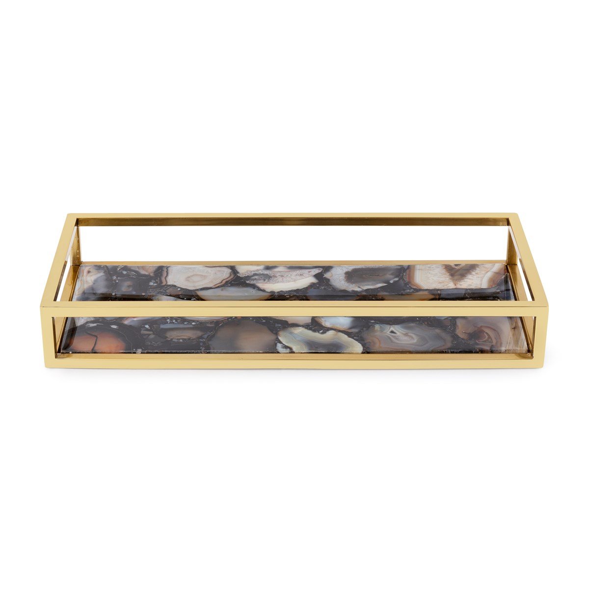 Nakasa Black Agate Decorative Tray