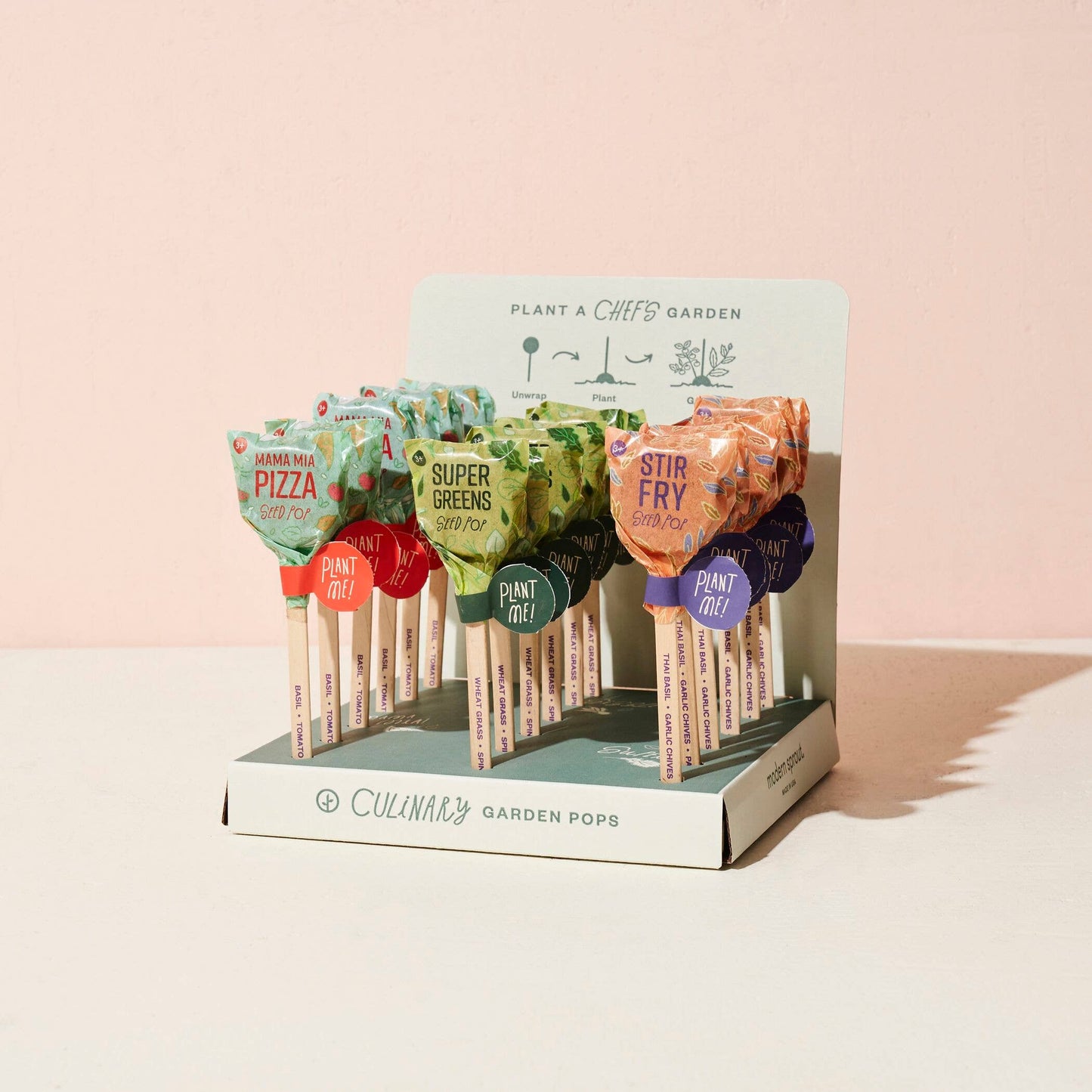 Modern Sprout - Culinary Seed Pops - 18 PK Display