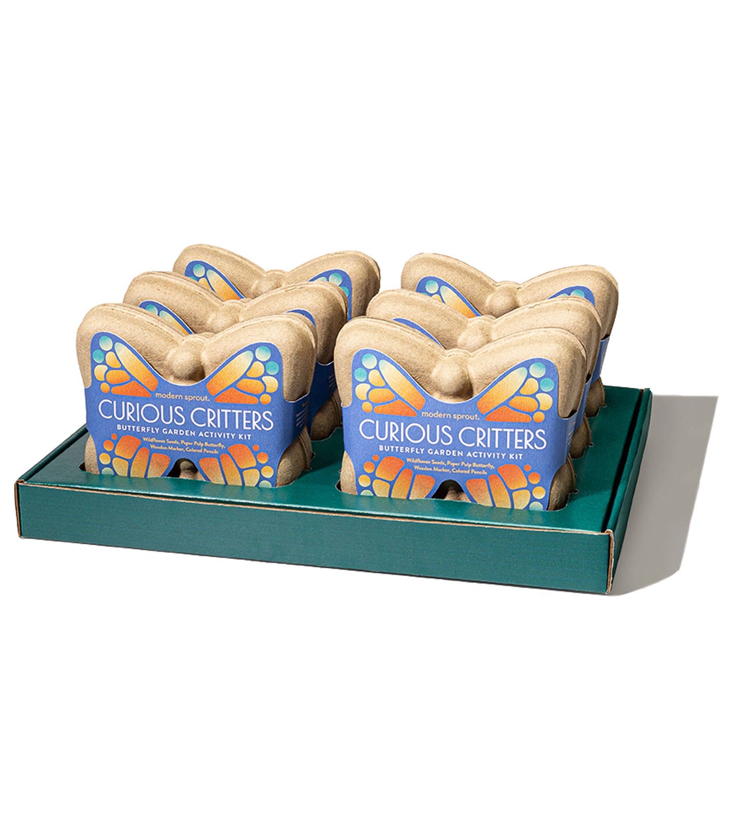 Modern Sprout - Curious Critters Butterfly Activity Kit - 6 Pk + Display