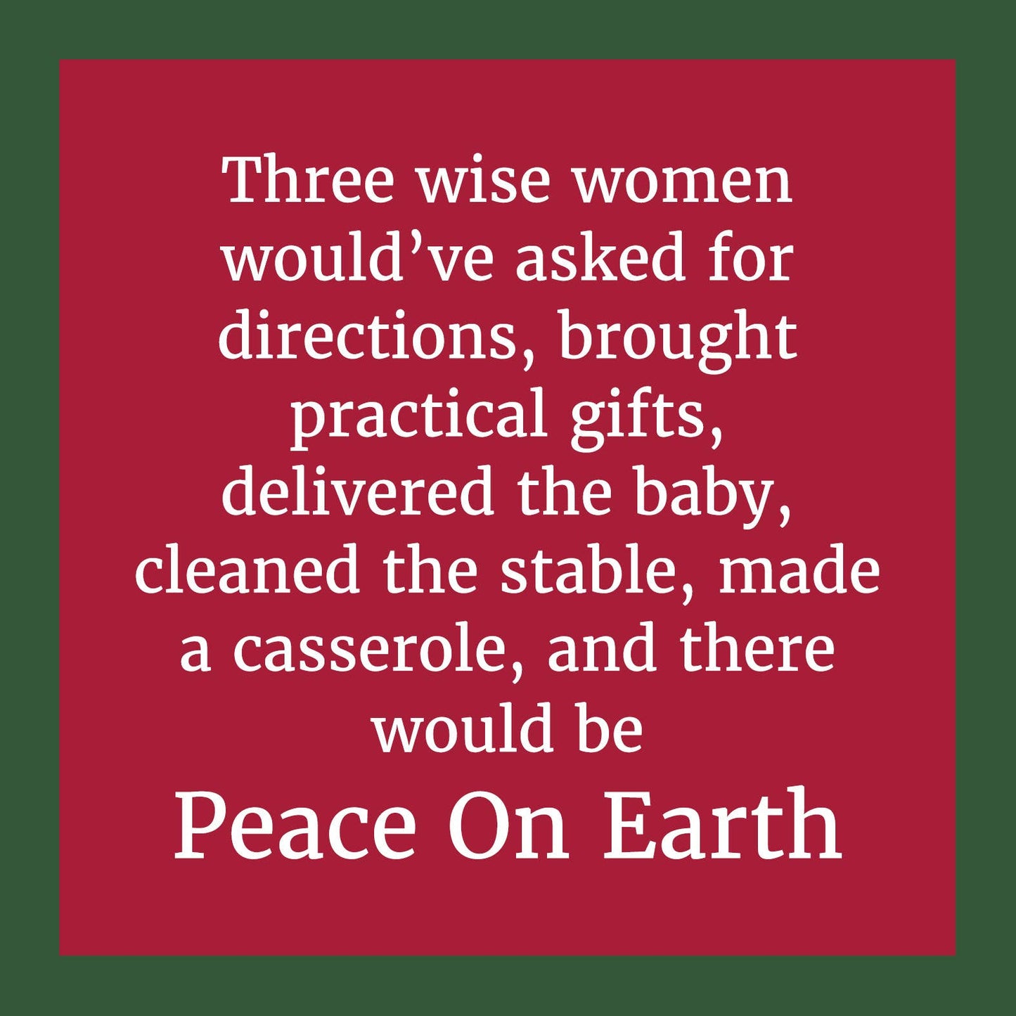 Drinks on Me - CARD XMAS Peace