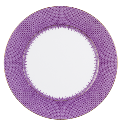 Lace Service Plate Plum