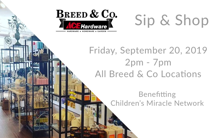 3rd Annual Sip & Shop for Children’s Miracle Network