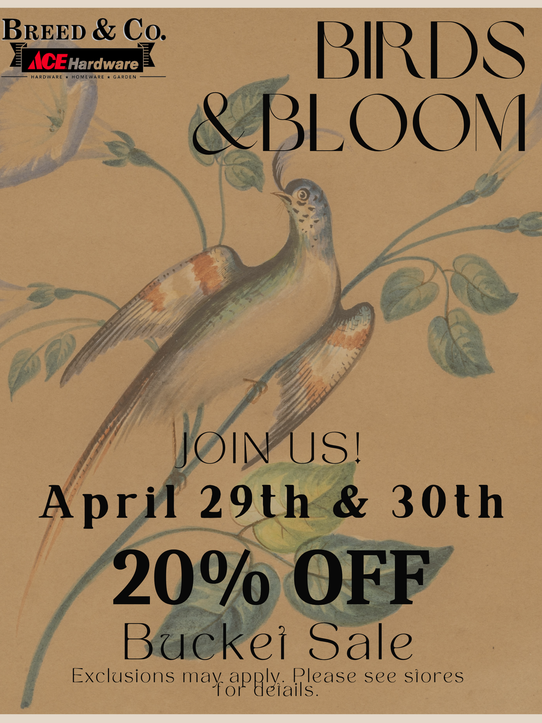 Annual Birds & Bloom Event