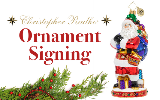 2019 Christopher Radko St. Nick’s Delivery ornament signing