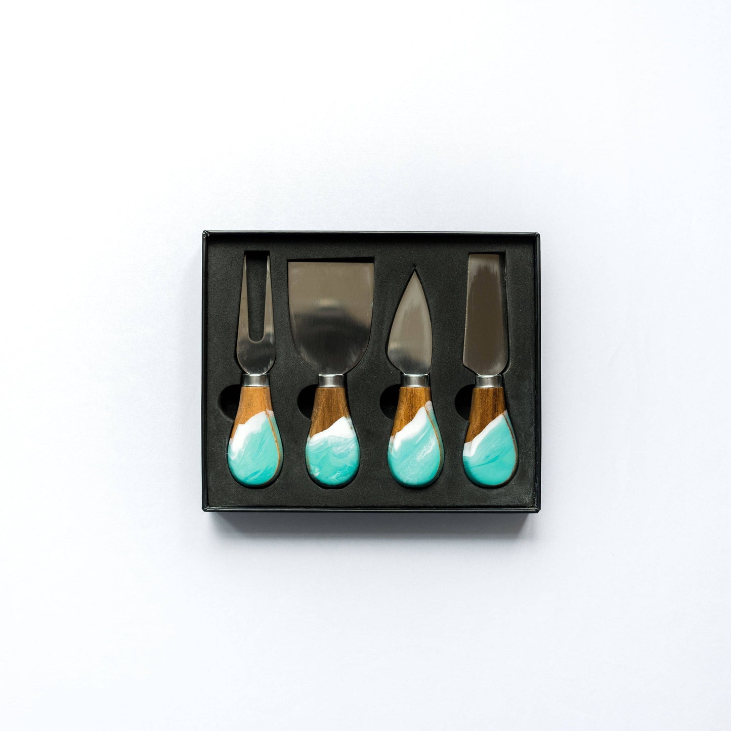 Lynn & Liana Designs - NEW! Resin Coated Cheese Knife Set - Onyx