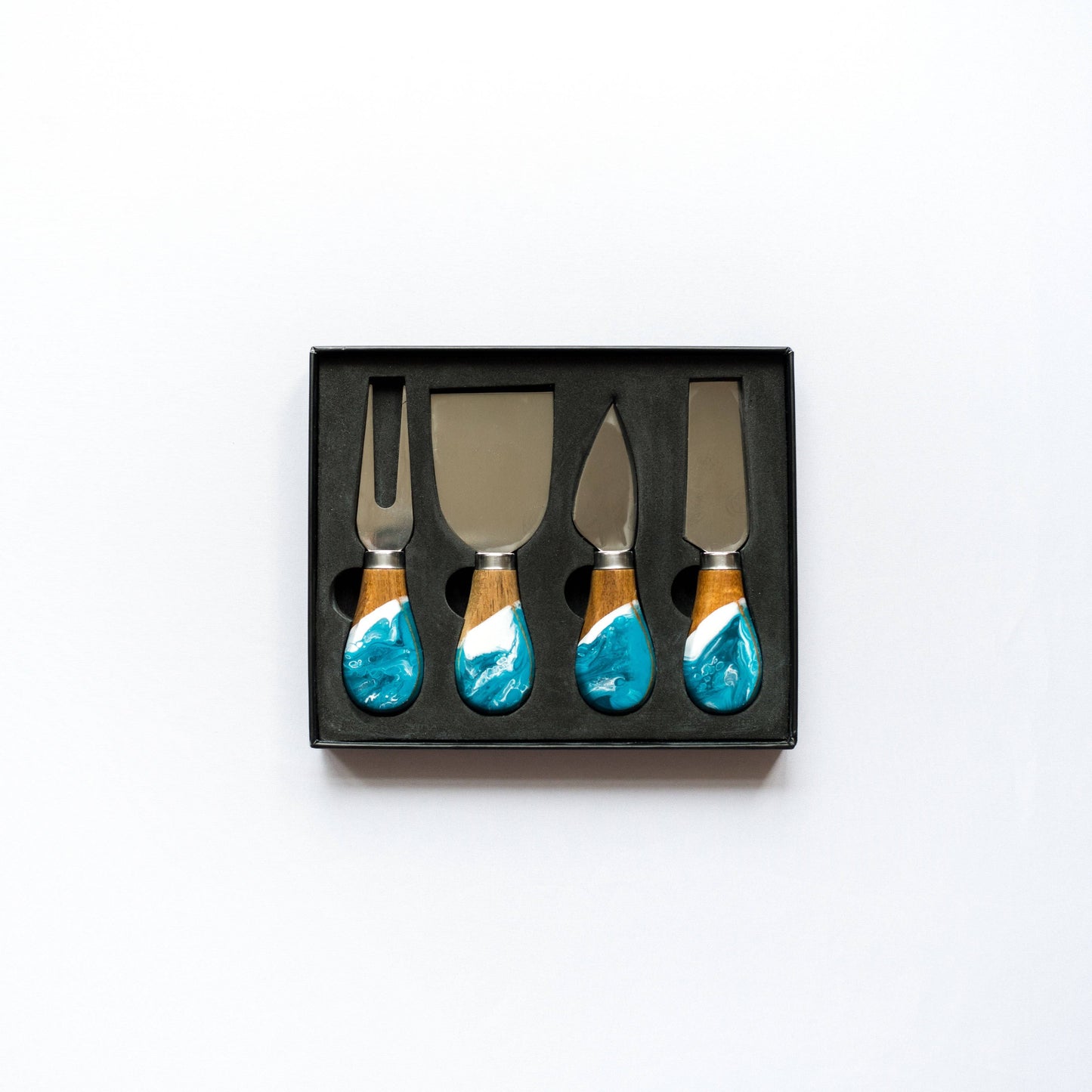 Lynn & Liana Designs - NEW! Resin Coated Cheese Knife Set - Onyx