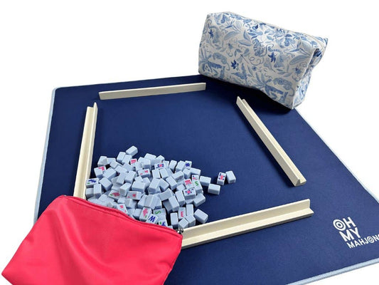 Oh My Mahjong - Parisian Blue Mahjong Travel Set