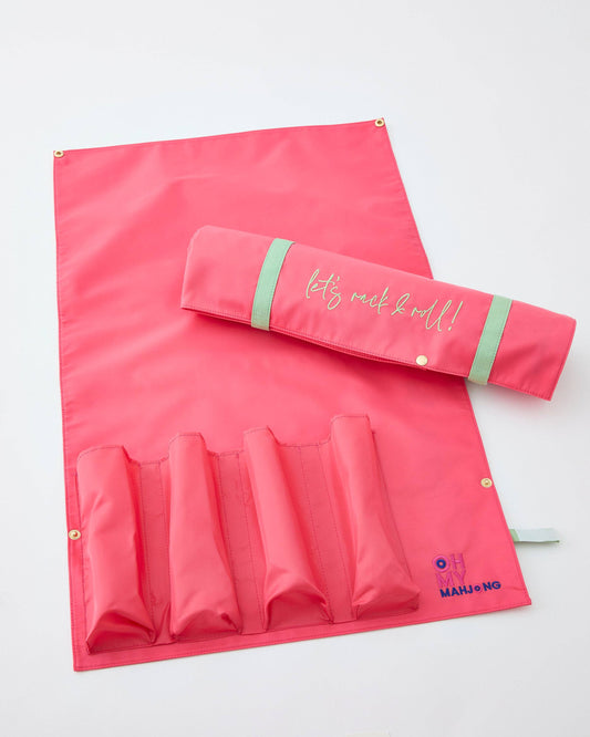 Oh My Mahjong - Strawberry Pink Let's Rack & Roll Bag