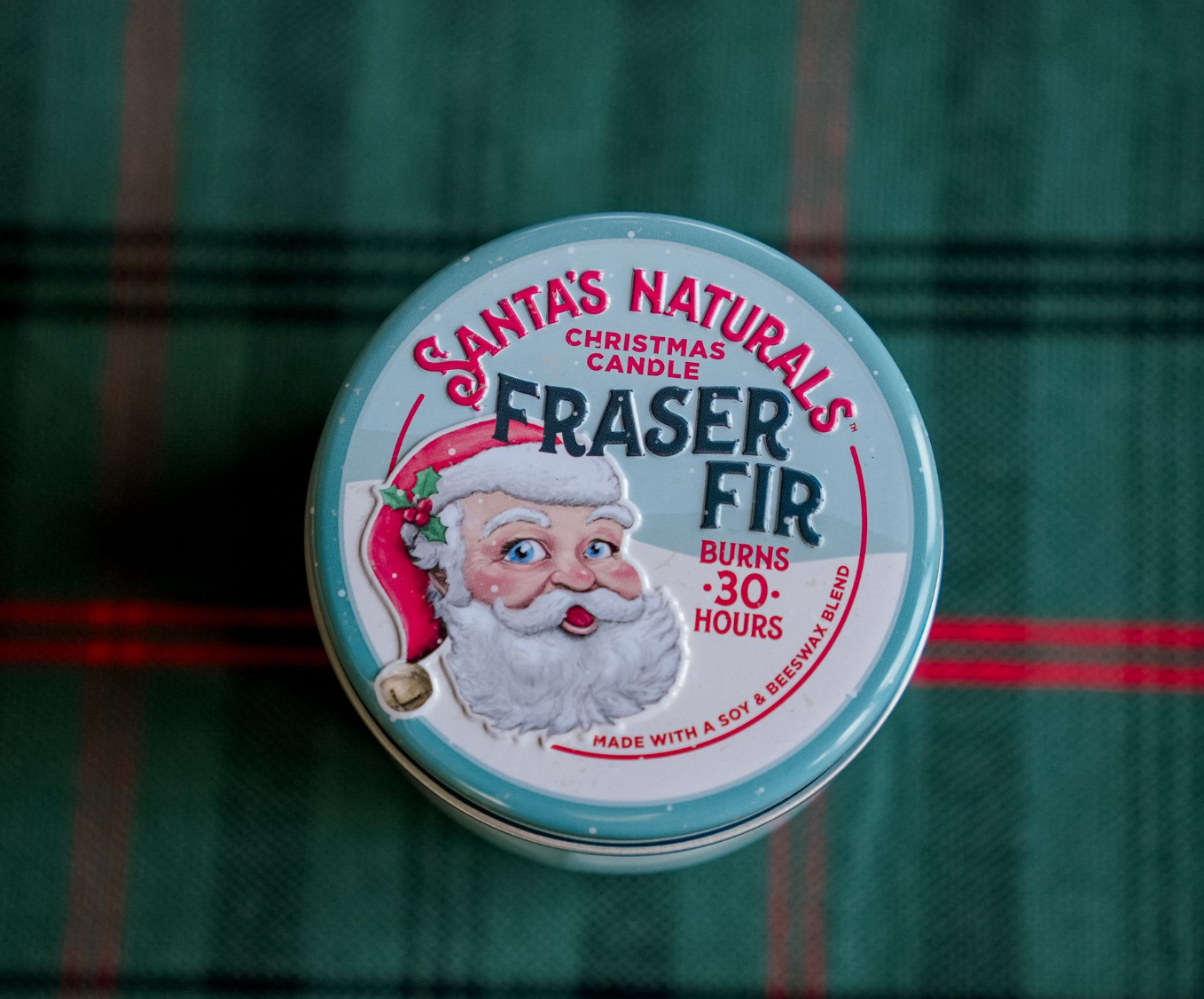 Santa's Naturals - Fraser Fir 9oz Candle Table Top Display