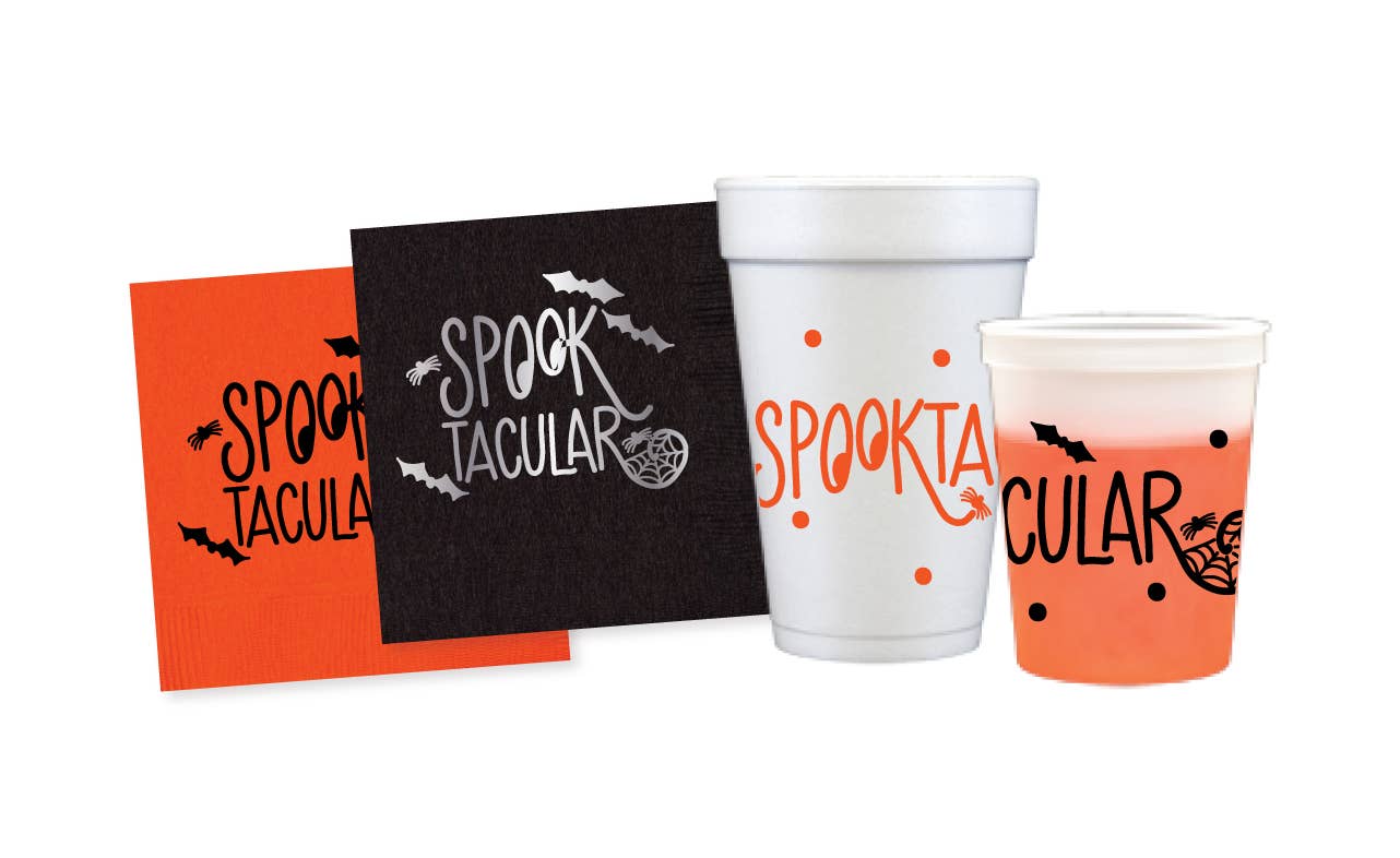 Natalie Chang - Spooktacular | Halloween Cups & Napkins (ALL) - NAPKINS | ORANGE (25 per package)