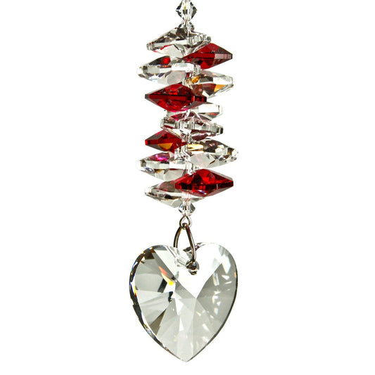 Woodstock Chimes - Crystal Heart Cascade™ - Ruby