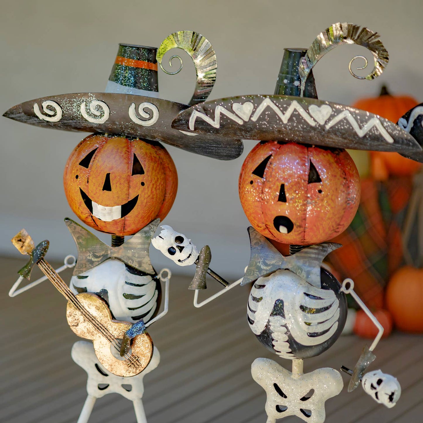 Zaer Ltd. International - Small Iron Skeleton Mariachi's- 3 Assorted Styles