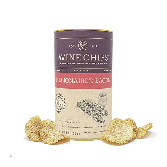 Wine Chips - 3 OZ. BILLIONAIRE'S BACON - ESTATE CASE OF 12