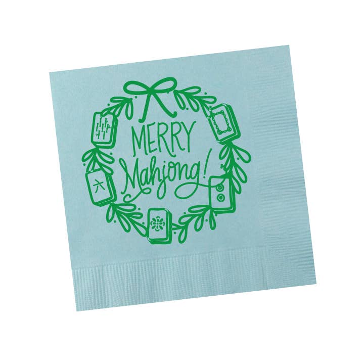 Natalie Chang - Merry Mahjong | Christmas Cups & Napkins (ALL) - FOAM Cups | RED (10 per package)