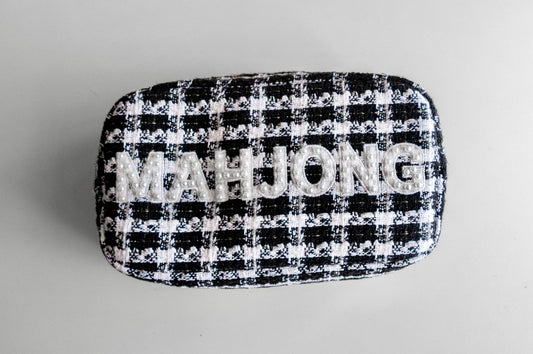 Oh My Mahjong - Pearly Tweed Mahjong Bag