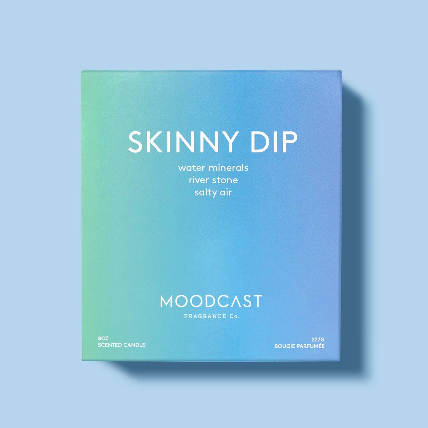 Moodcast Fragrance Co. - Skinny Dip - Iridescent 8oz Coconut Wax Candle