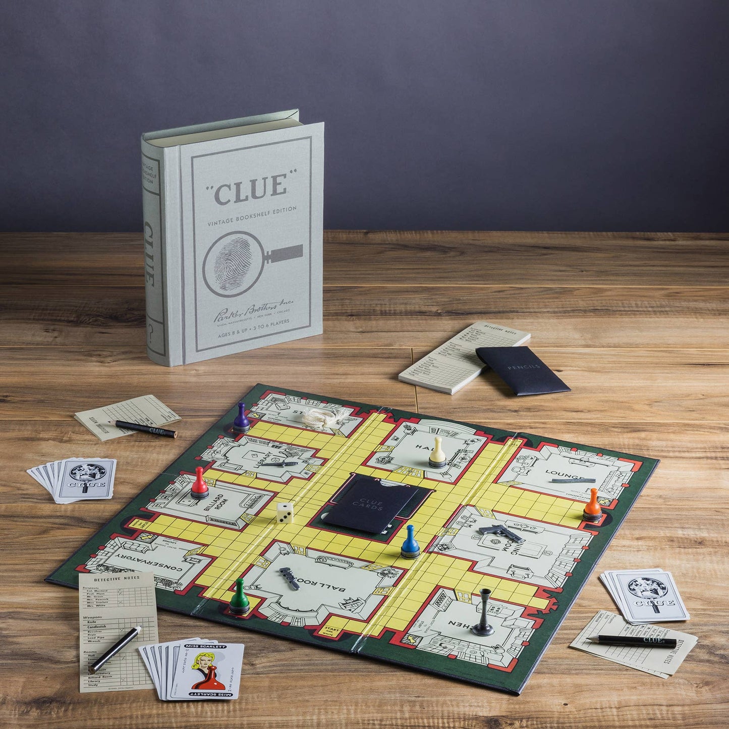 WS Game Company - WS Game Company Clue Vintage Bookshelf Edition