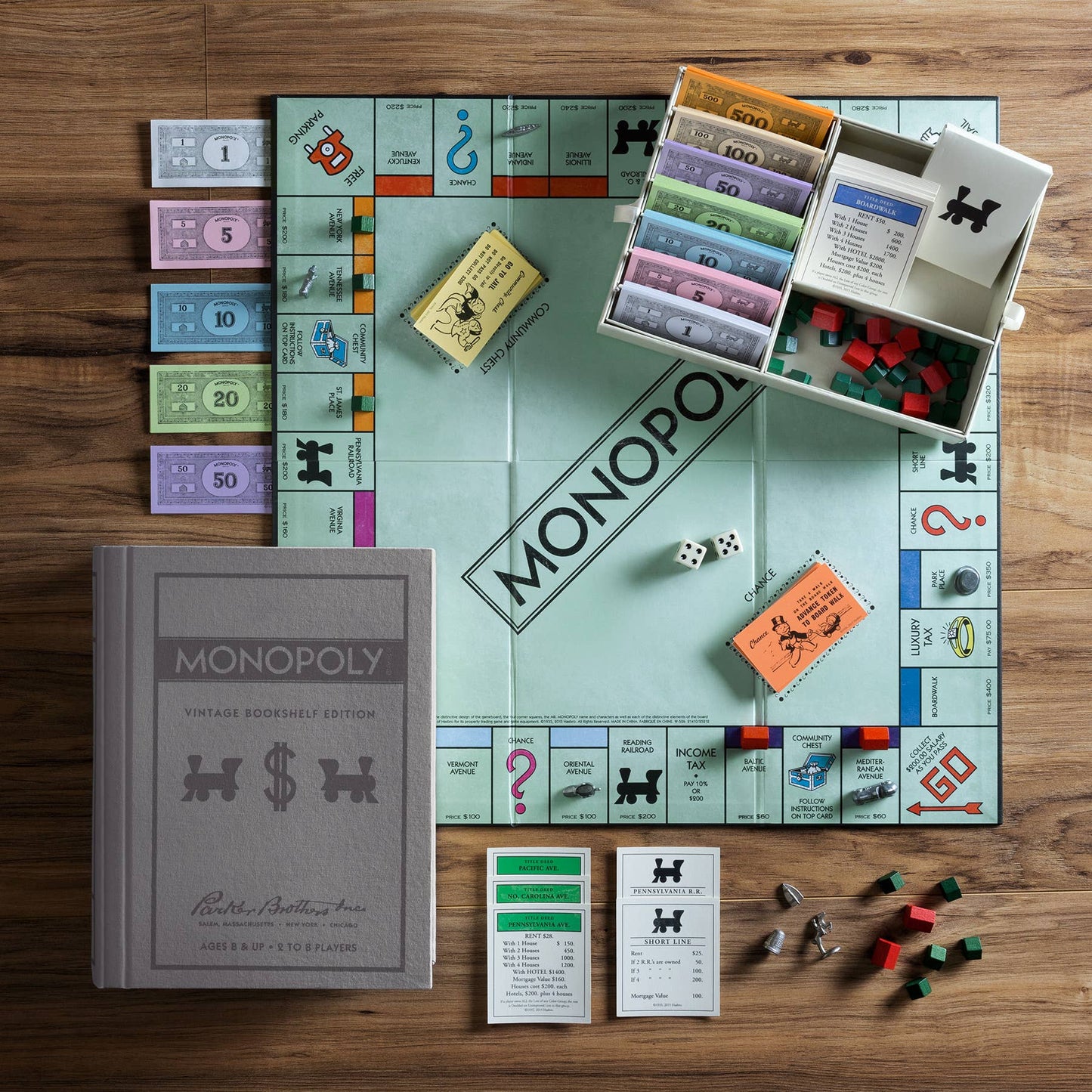 WS Game Company - WS Game Company Monopoly Vintage Bookshelf Edition