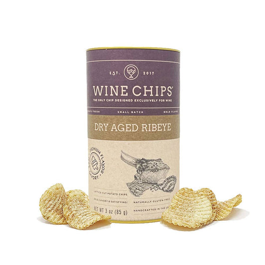 Wine Chips - 3 OZ. DRY AGED RIBEYE - ESTATE CASE OF 12