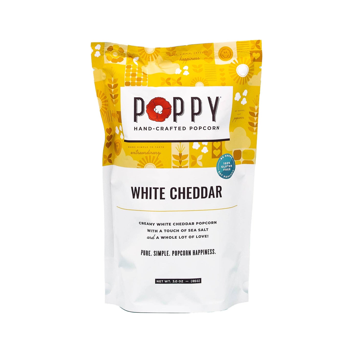 Poppy Hand-Crafted Popcorn - White Cheddar Popcorn