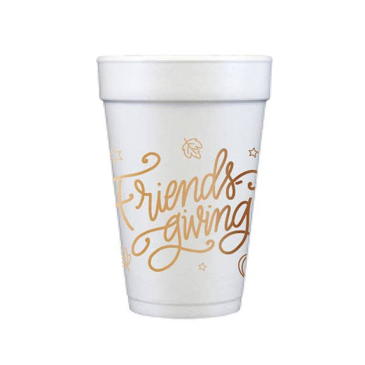 Natalie Chang - FRIENDSGIVING | Thanksgiving FOAM Cups - Metallic Copper