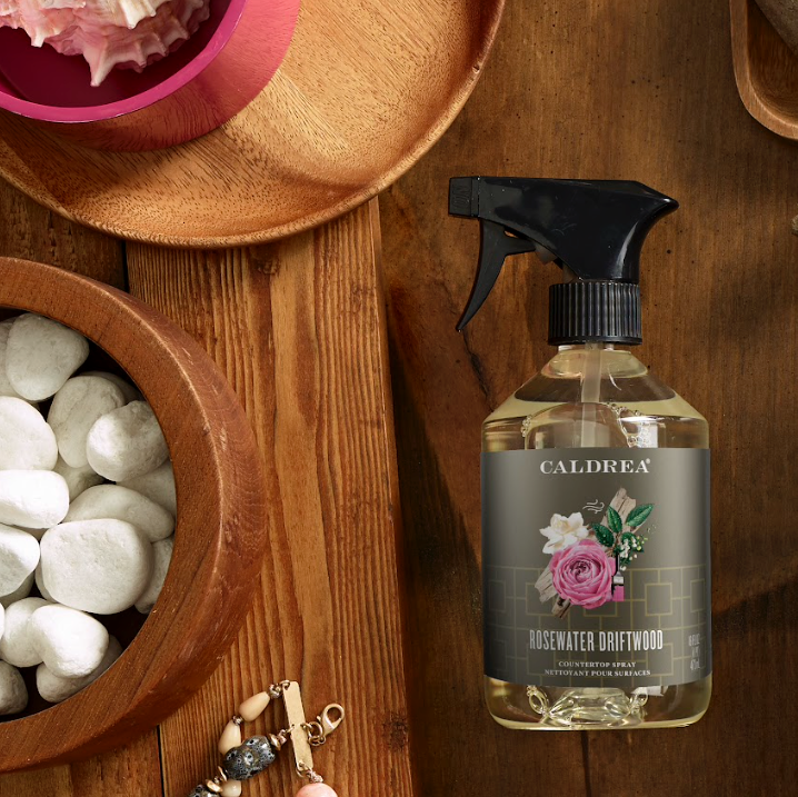 Caldrea - Rosewater Driftwood Countertop Spray with Vegetable Protein