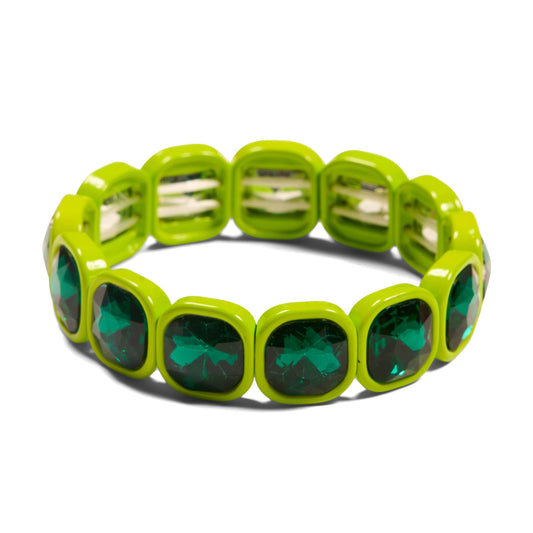 Malibu Sugar - Ice Crystal Bracelets in Assorted Colors - Chartreuse