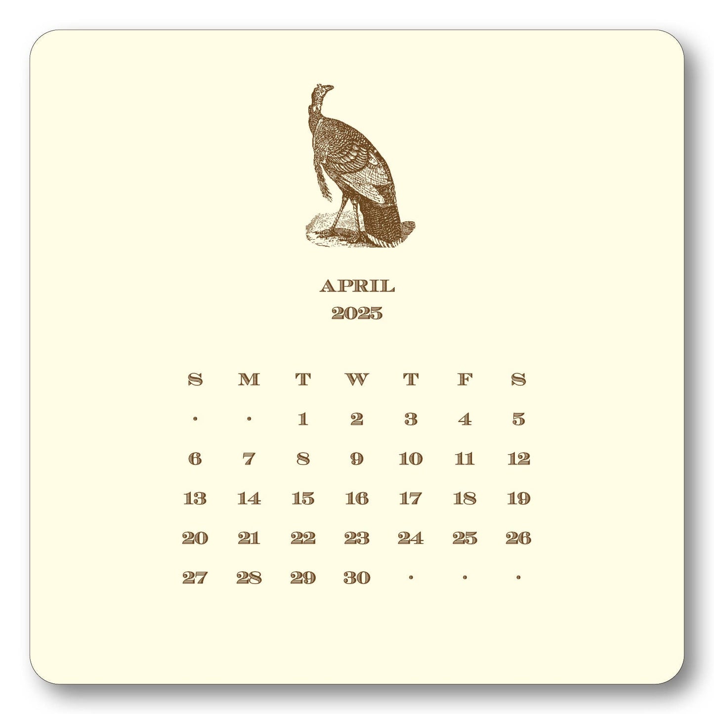 Maison de Papier - 2025 Hunt Calendar with Easel