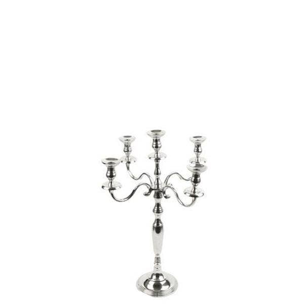 Galore Home - 24" 5 Arm Candelabra Metal Candle Holder - 3-1503BK1 H - 24" D- 17"