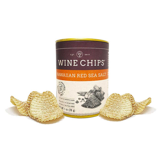 Wine Chips - 1 OZ. HAWAIIAN RED SEA SALT - ESTATE CASE OF 12