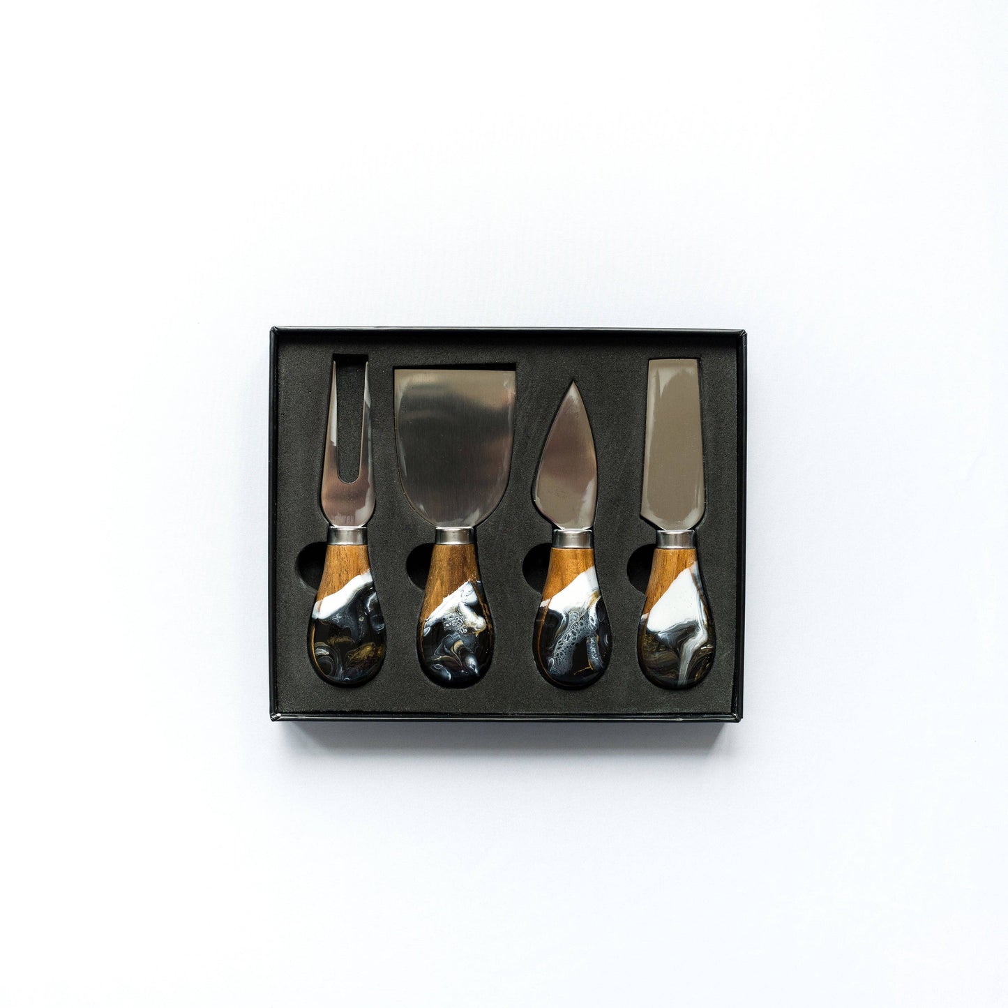 Lynn & Liana Designs - NEW! Resin Coated Cheese Knife Set - Onyx