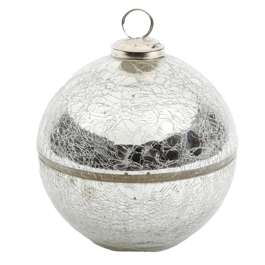 LUX FRAGRANCES - Noel Silver Glass Ornament Candle