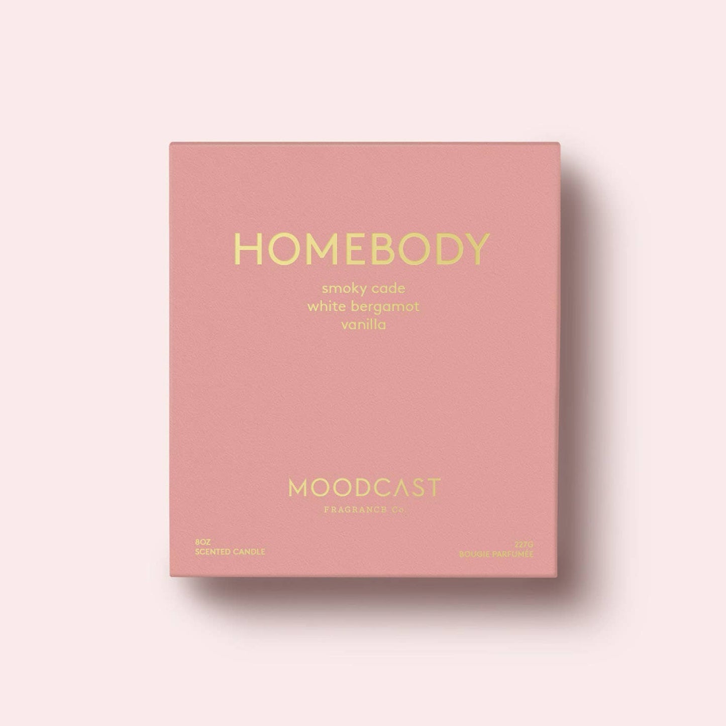 Moodcast Fragrance Co. - Homebody - White/Gold 8oz Coconut Wax Candle