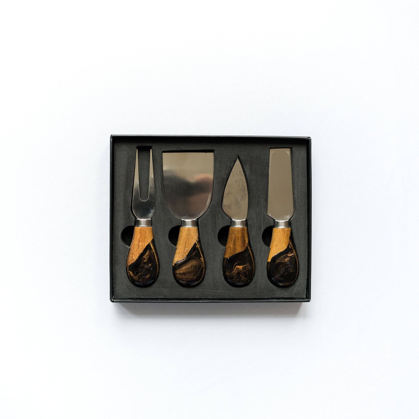 Lynn & Liana Designs - NEW! Resin Coated Cheese Knife Set - Onyx