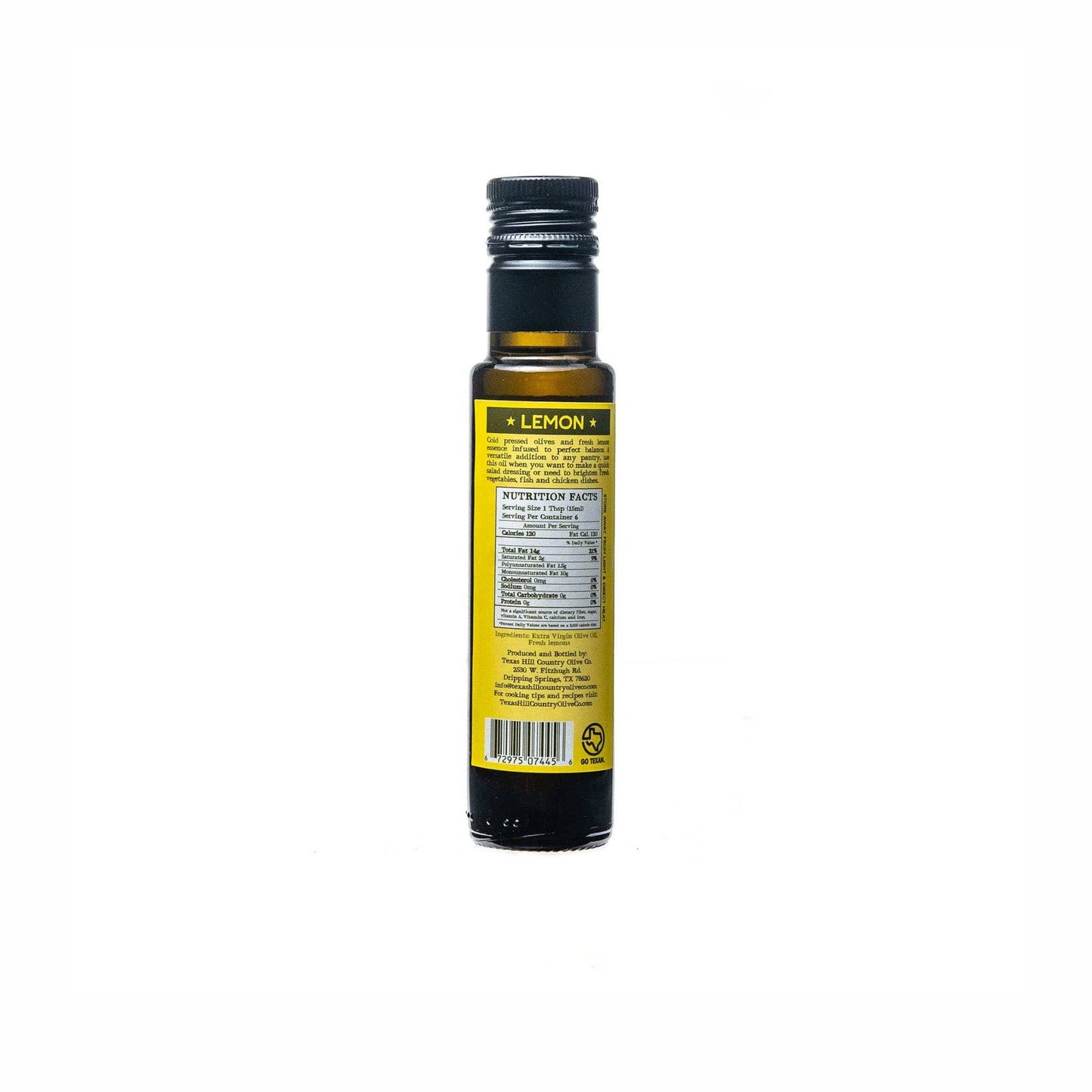 Texas Hill Country Olive Co. - Lemon Infused Olive Oil - 100ml.