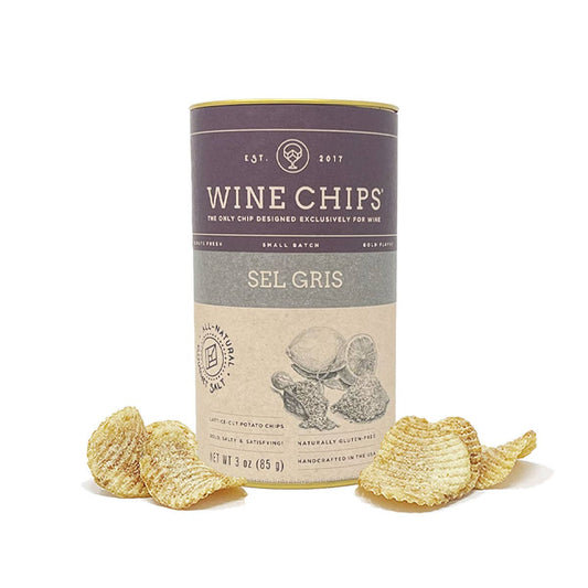 Wine Chips - 3 OZ. SEL GRIS  - ESTATE CASE OF 12