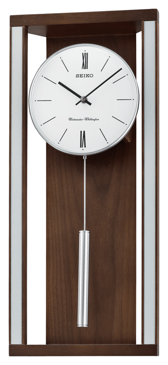 Seiko Clocks USA - Modern & Sophisticated Wall Clock with Pendulum