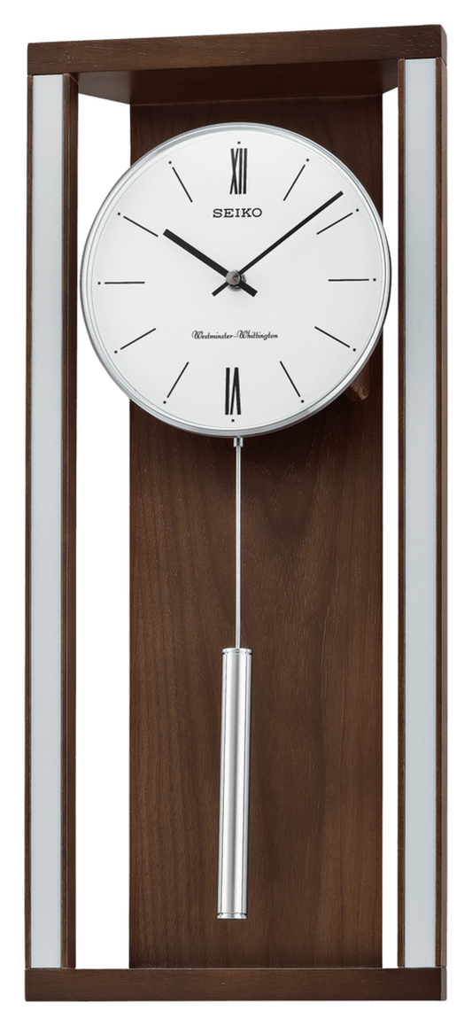 Seiko Clocks USA - Modern & Sophisticated Wall Clock with Pendulum