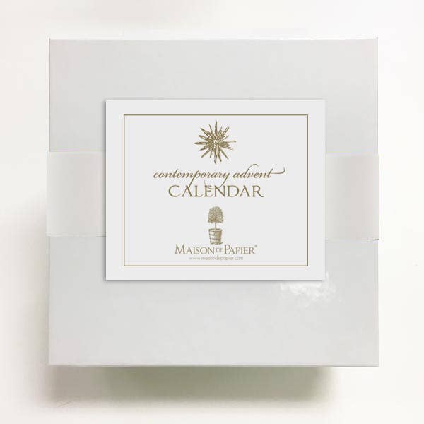 Maison de Papier - Contemporary Advent Calendar with Easel