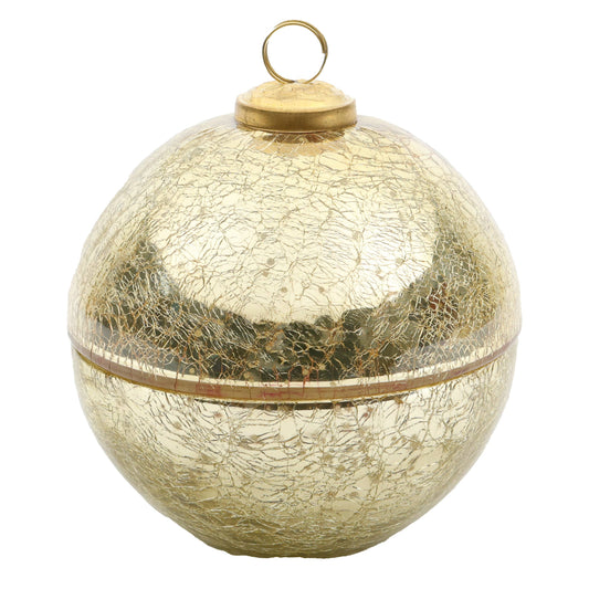 LUX FRAGRANCES - Noble Fir Gold Glass Ornament Candle