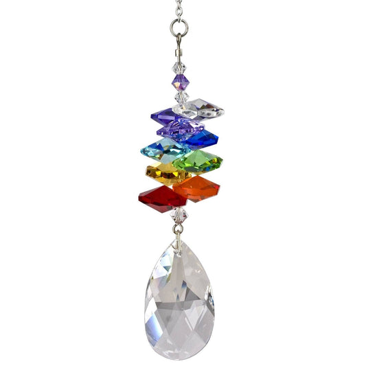 Woodstock Chimes - Crystal Rainbow Cascade™ - Almond