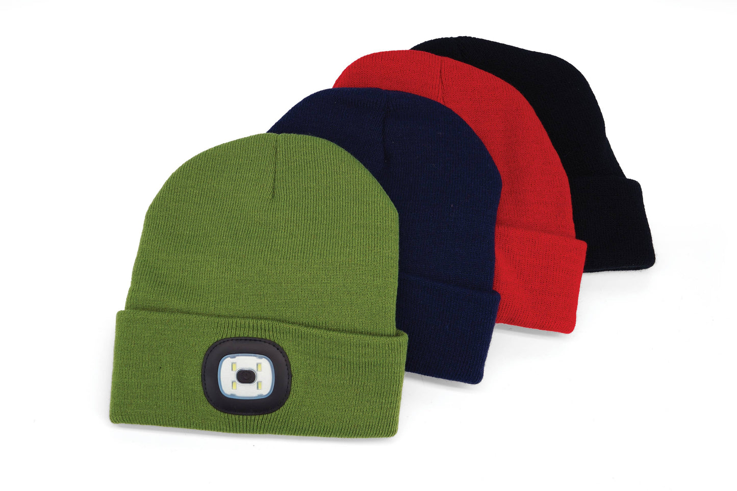 Night Scope Rechargeable LED Beanie Open Stock: Black